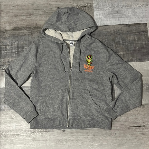 Rainforest Cafe Orlando Green Zip-Up Hoodie - M - Picture 2 of 8